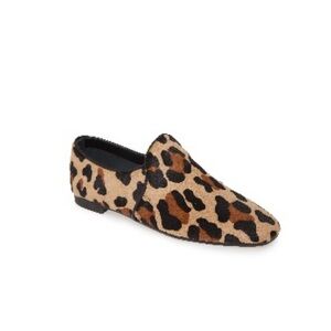 Aquatalia Revy Loafer in Leopard Haircalf Size 7